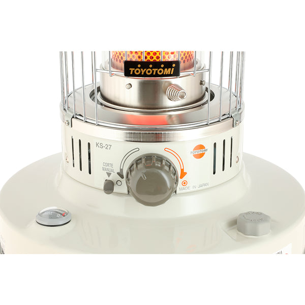 Estufa Kerosene Mecha 2,9 kW KS-27 Blanca